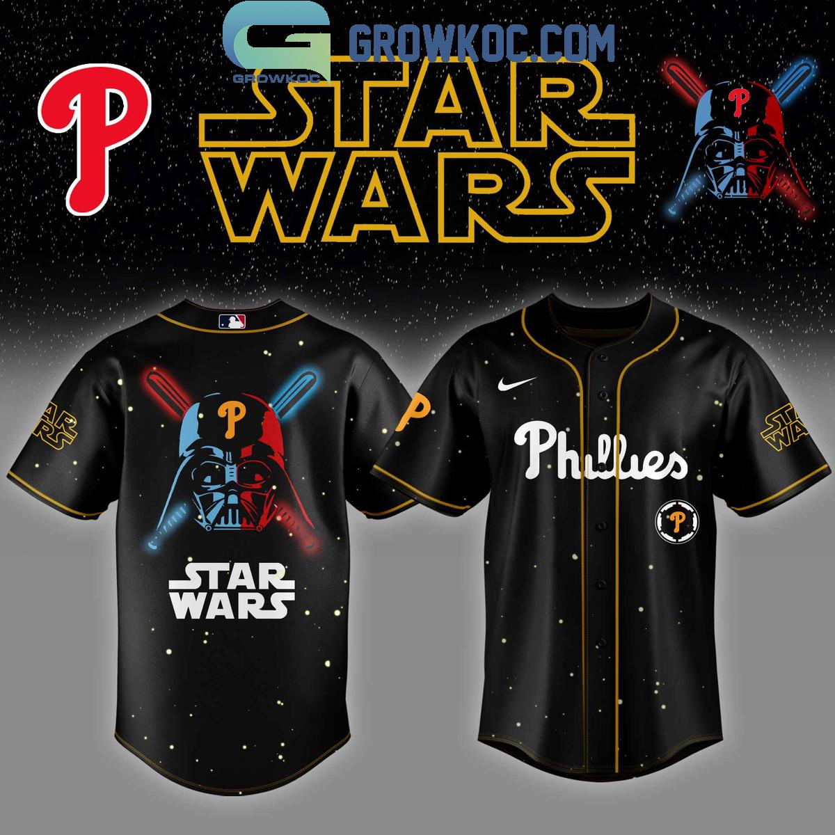 New Philadelphia Phillies MLB x Star Wars 2025 Baseball Custom Jersey Fan Gift