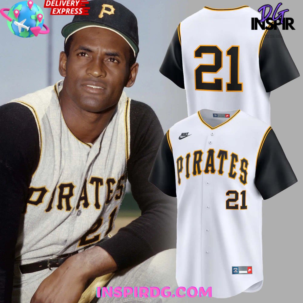 New Pittsburgh Pirates Roberto Clemente 2024 Baseball Custom Jersey Fan Gift