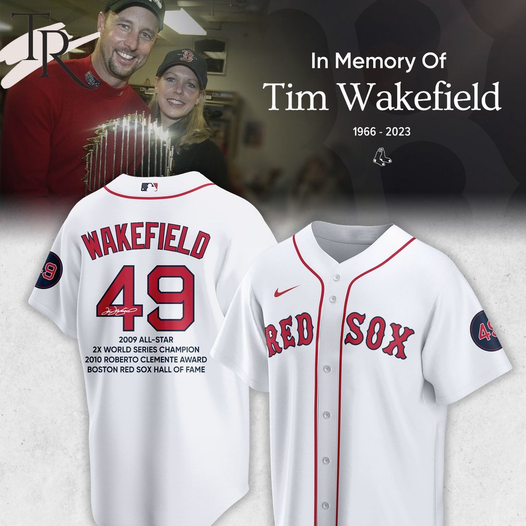 New Rip Tim Wakefield Baseball Custom Jersey Fan Gift - White
