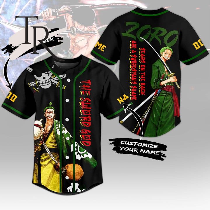 New Roronoa Zoro One Piece Custom Baseball Custom Jersey Fan Gift