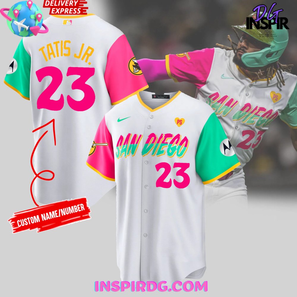 New San Diego Padres 2024 City Connect Player Custom Jersey Fan Gift
