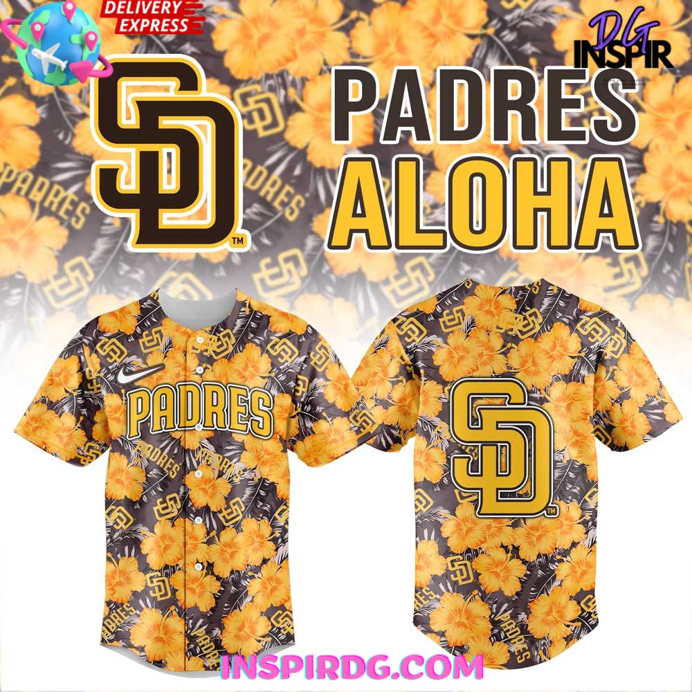 New San Diego Padres Aloha 2025 Baseball Custom Jersey Fan Gift