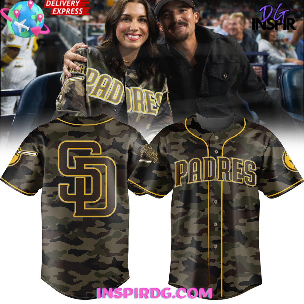 New San Diego Padres Camo 2024 Baseball Custom Jersey Fan Gift