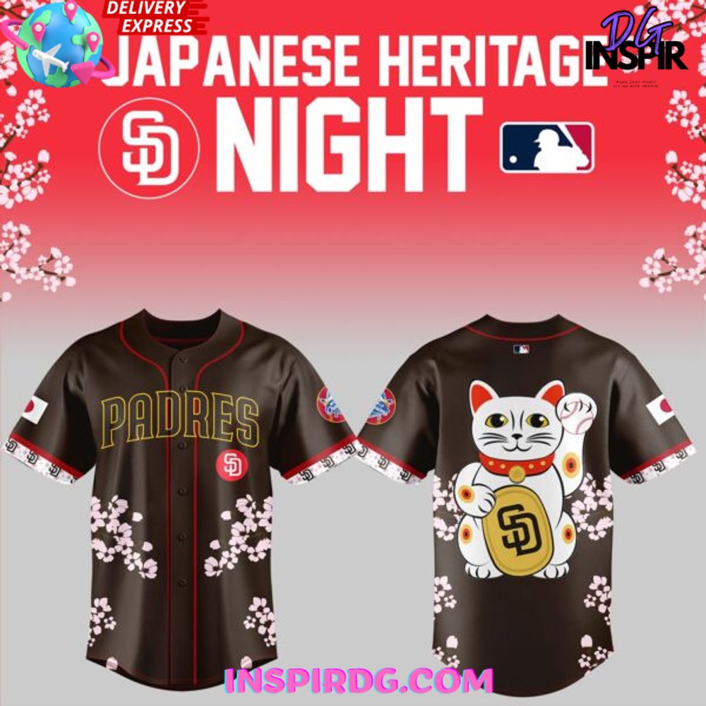 New San Diego Padres Japanese Heritage Night 2025 Baseball Custom Jersey Fan Gift