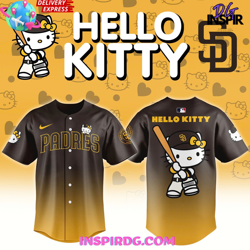 New San Diego Padres x Hello Kitty Night 2025 Baseball Custom Jersey Fan Gift