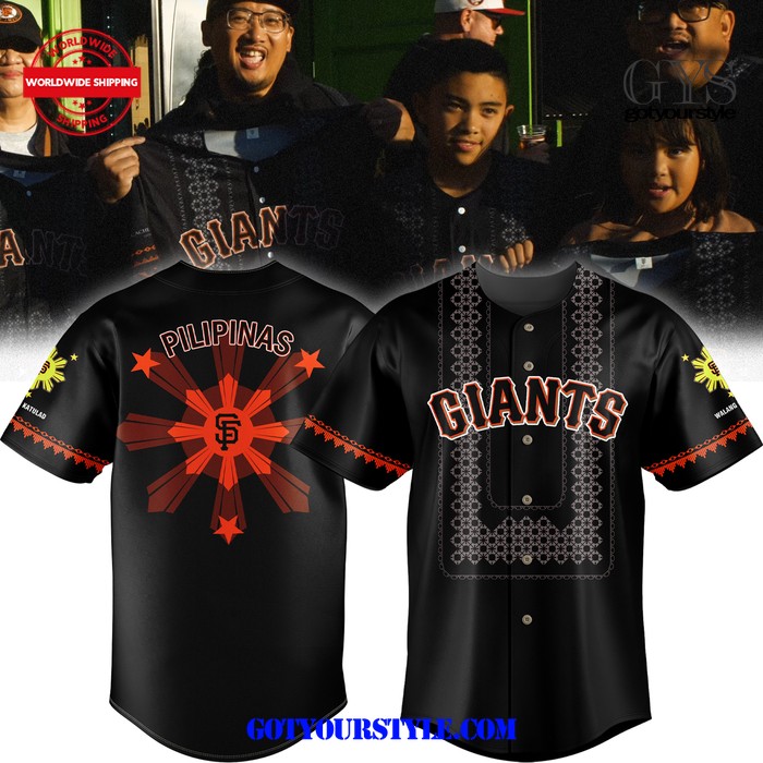 New San Francisco Giants 2024 Filipino Heritage Night Baseball Custom Jersey Fan Gift