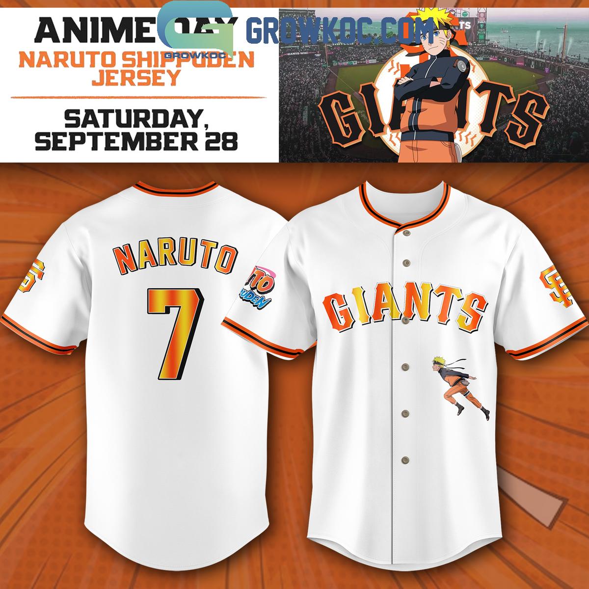 New San Francisco Giants Naruto Shippuden 2024 Baseball Custom Jersey Fan Gift