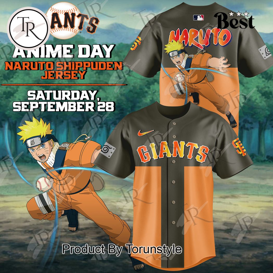 New San Francisco Giants X Naruto Baseball Custom Jersey Fan Gift