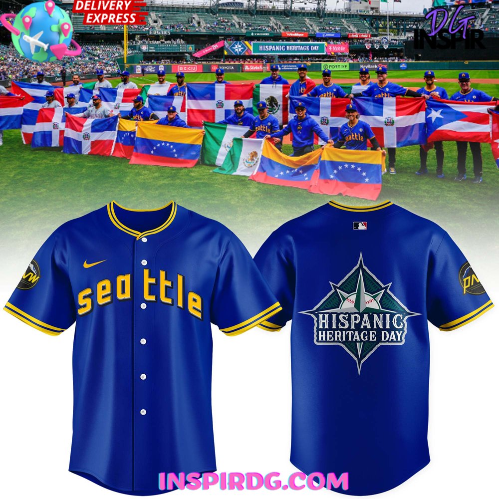 New Seattle Mariners Hispanic Heritage Day 2024 Baseball Custom Jersey Fan Gift