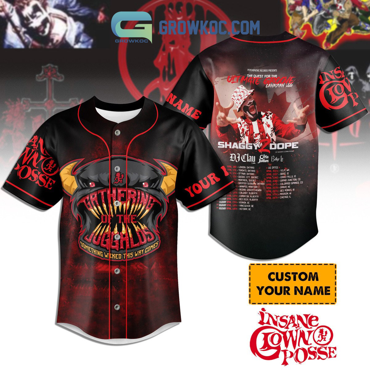 New Shaggy 2 Dope Insane Clown Posse Personalized Baseball Custom Jersey Fan Gift