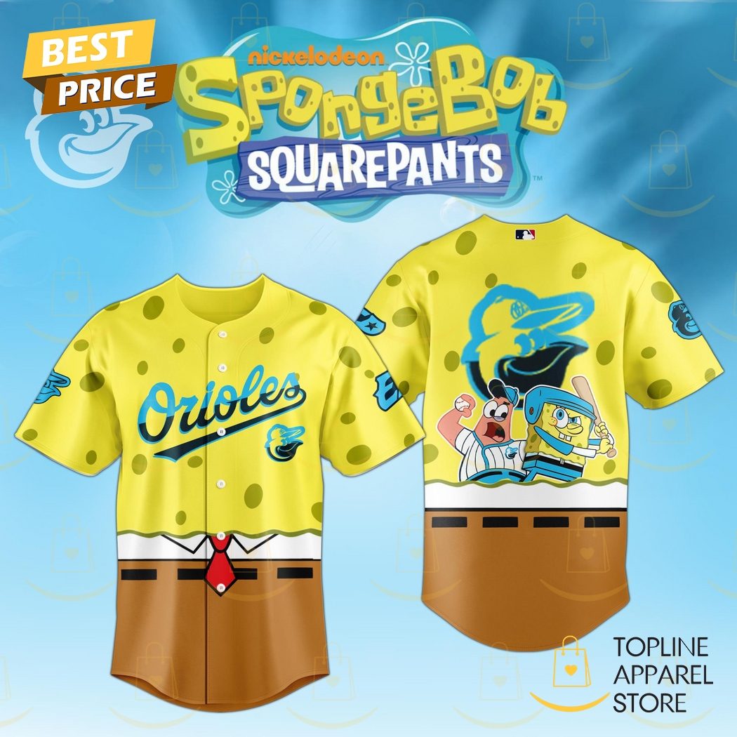 New SpongeBob SquarePants x Baltimore Orioles 2025 Baseball Custom Jersey Fan Gift