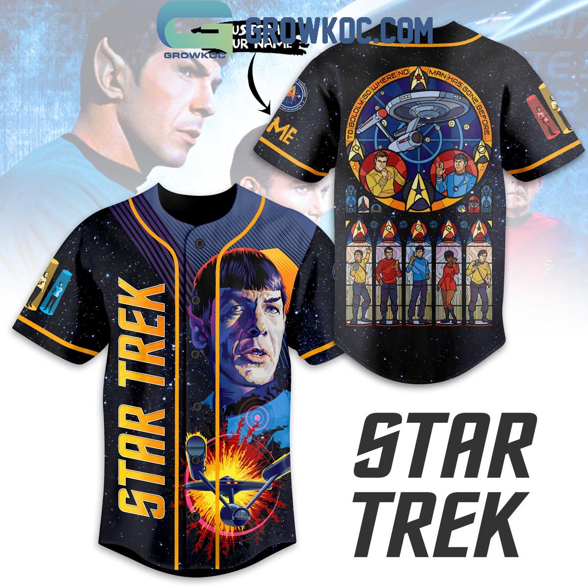 New Star Trek Team Up Personalized Baseball Custom Jersey Fan Gift