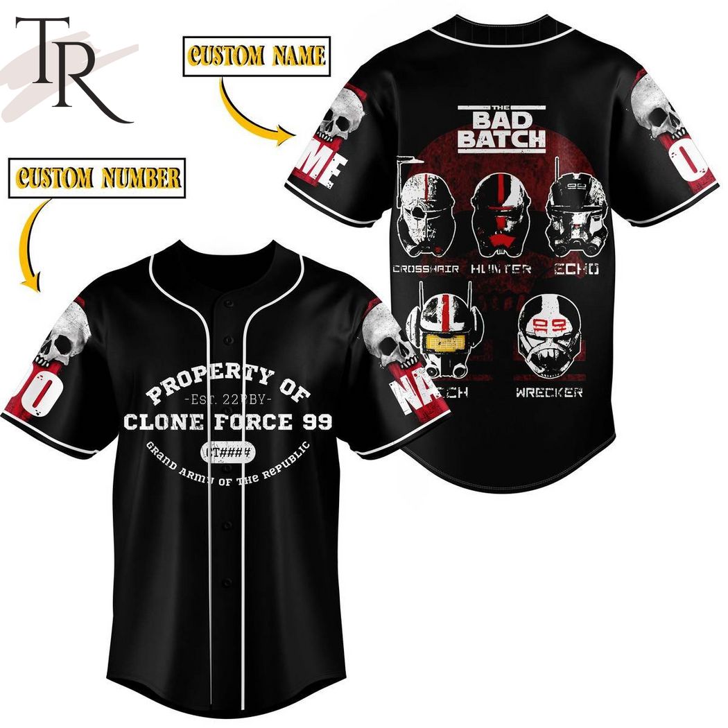 New Star Wars The Bad Batch Custom Baseball Custom Jersey Fan Gift