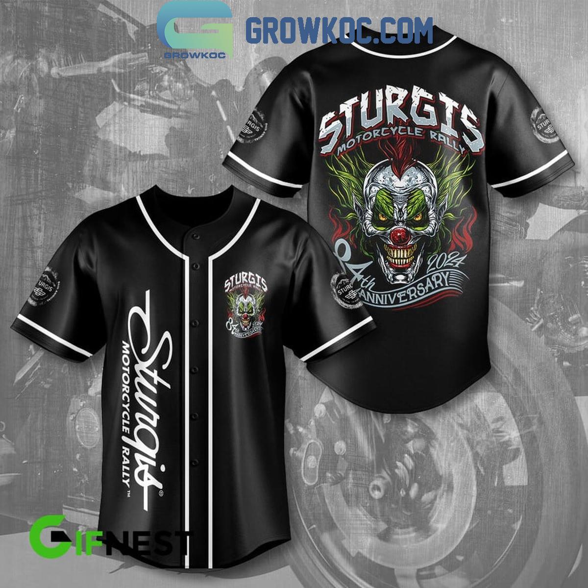 New Sturgis Motorcycle Rally 84th Anniversary 2024 Baseball Custom Jersey Fan Gift