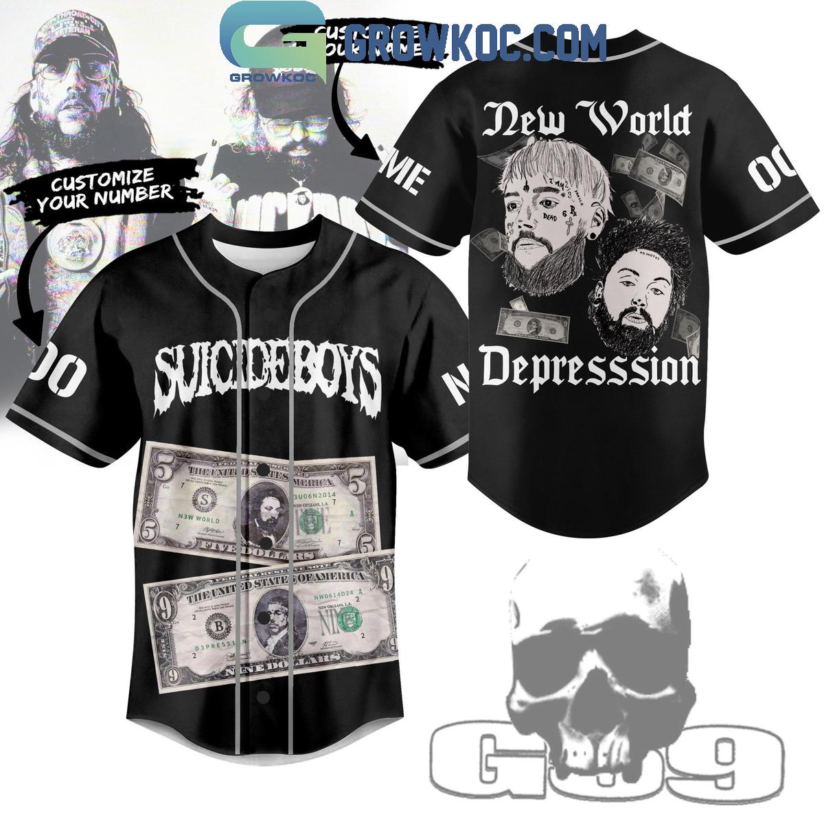 New Suicideboys New World Depression Fan Personalized Baseball Custom Jersey Fan Gift