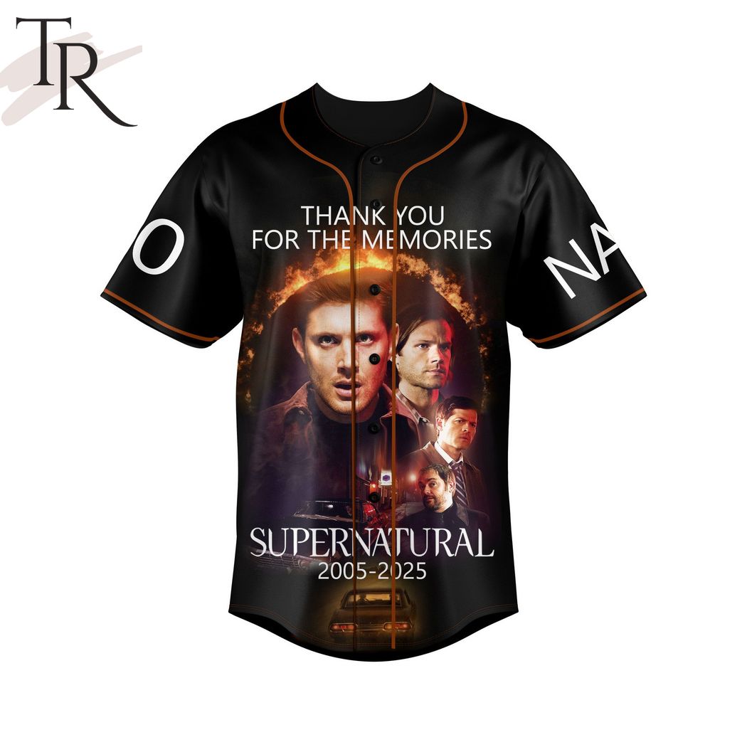 New Supernatural 2005-2025 Thank You For The Memories Custom Baseball Custom Jersey Fan Gift