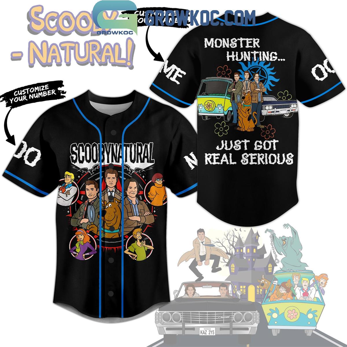 New Supernatural Scooby Doo Monster Hunting Personalized Baseball Custom Jersey Fan Gift