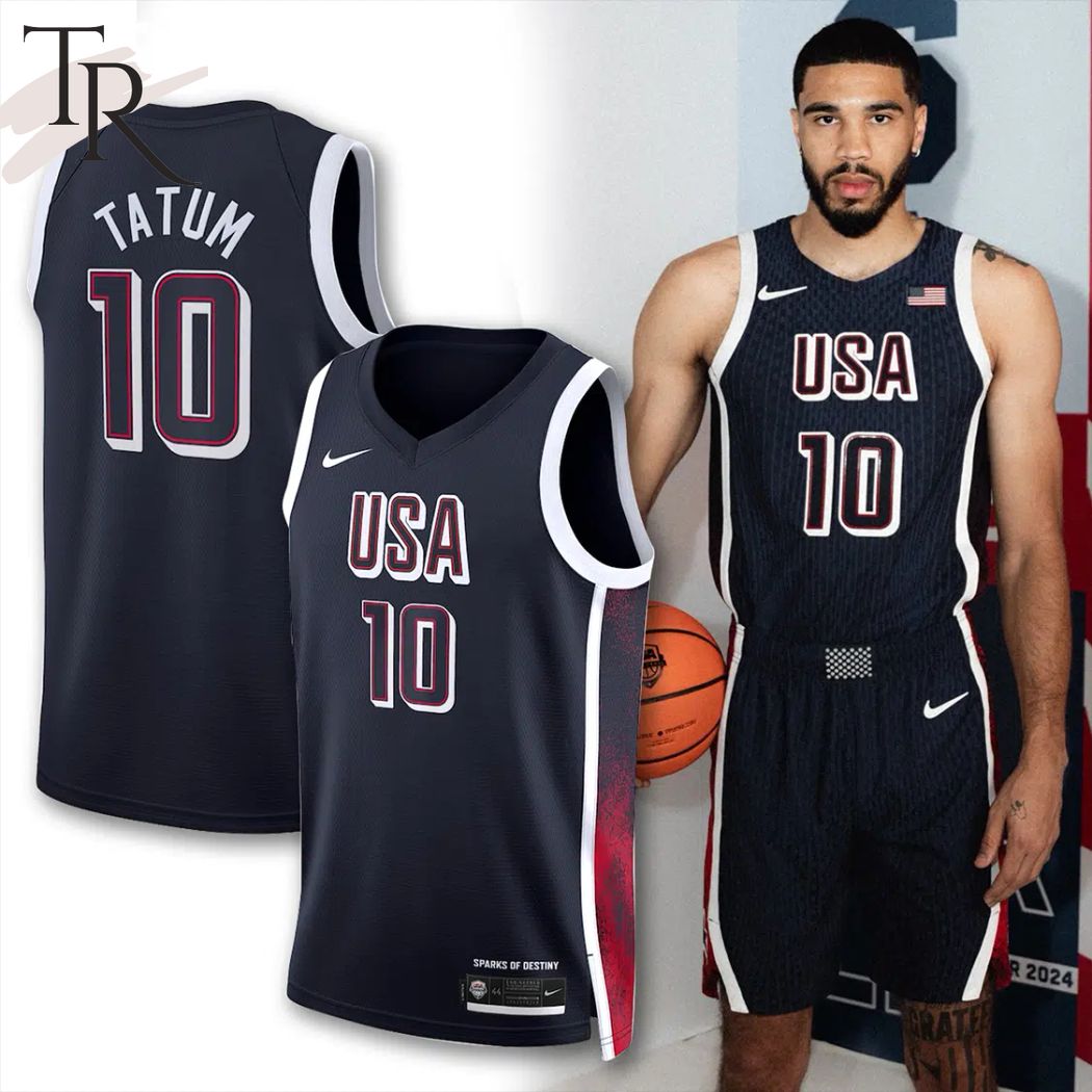 New Tatum USA Basketball Custom Jersey Fan Gift - Navy