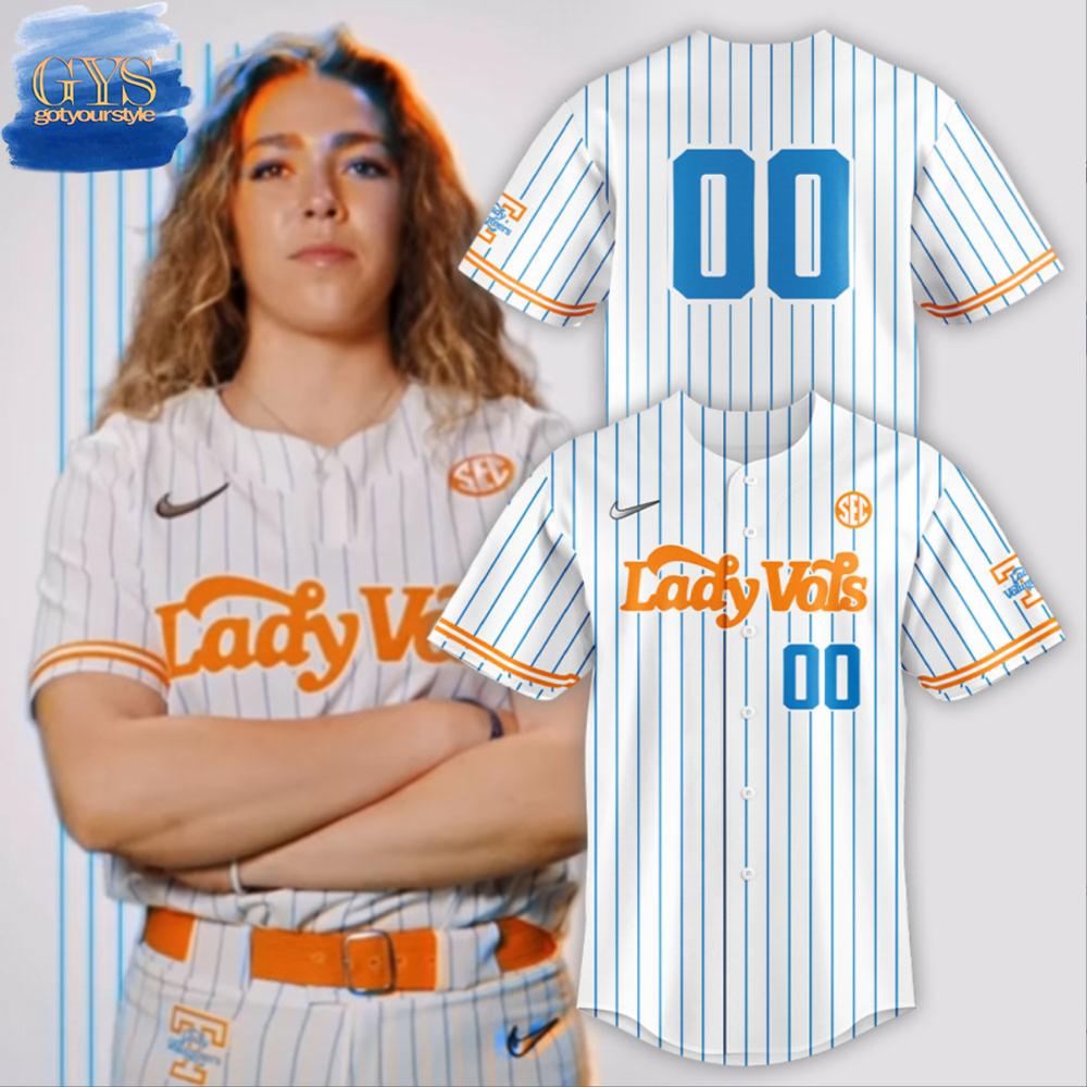 New Tennessee Volunteers Softball Summitt Blue Custom Jersey Fan Gift