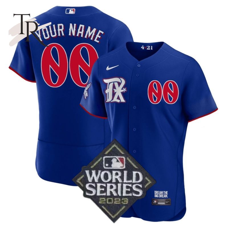 New Texas Rangers World Series Champions 2023 Custom Player City Connect Custom Jersey Fan Gift - Royal