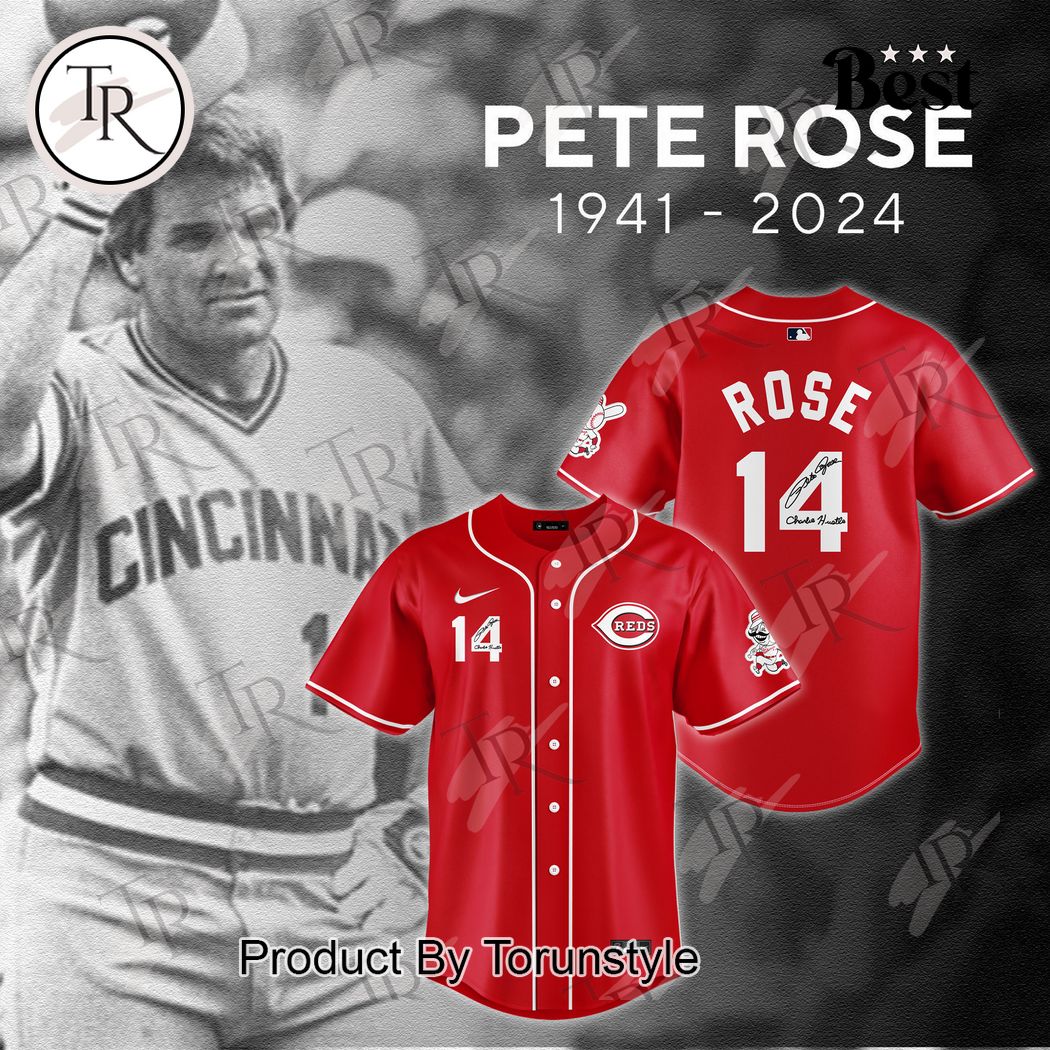 New Thanks for the memories, Pete Rose Baseball Custom Jersey Fan Gift - Red