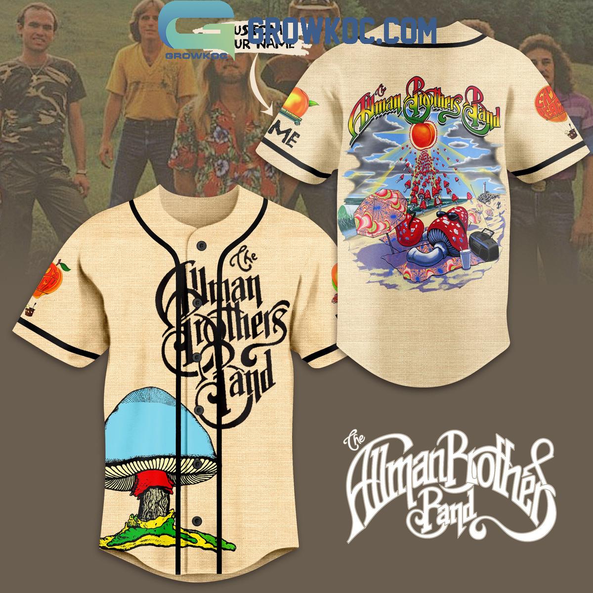 New The Allman Brothers Band Midnight Rider Personalized Baseball Custom Jersey Fan Gift