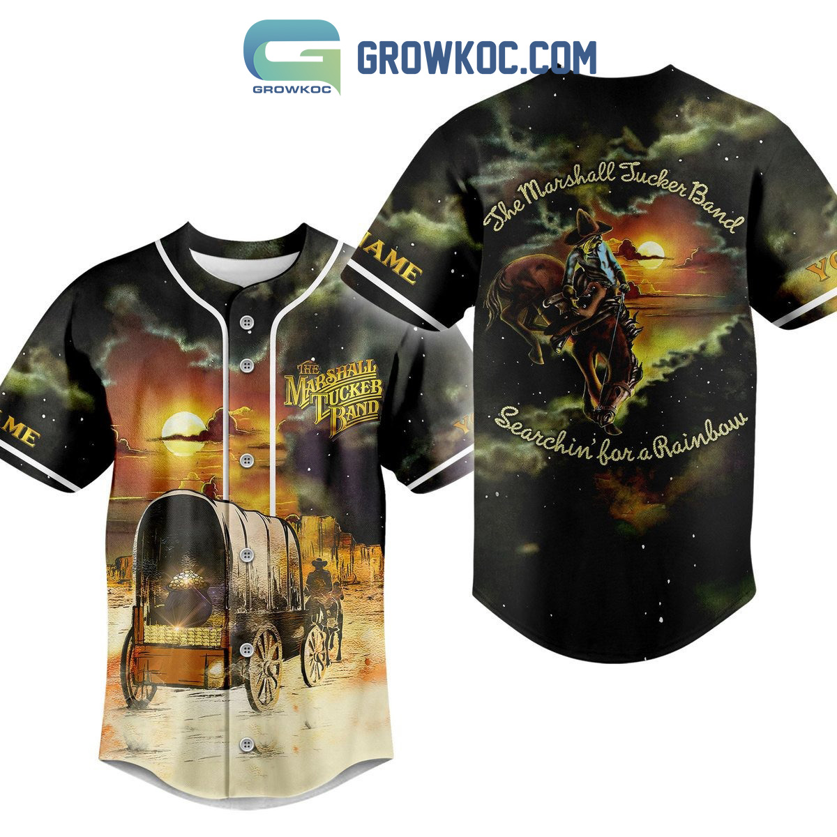 New The Marshall Tucker Band Searchin For A Rainbow Personalized Baseball Custom Jersey Fan Gift