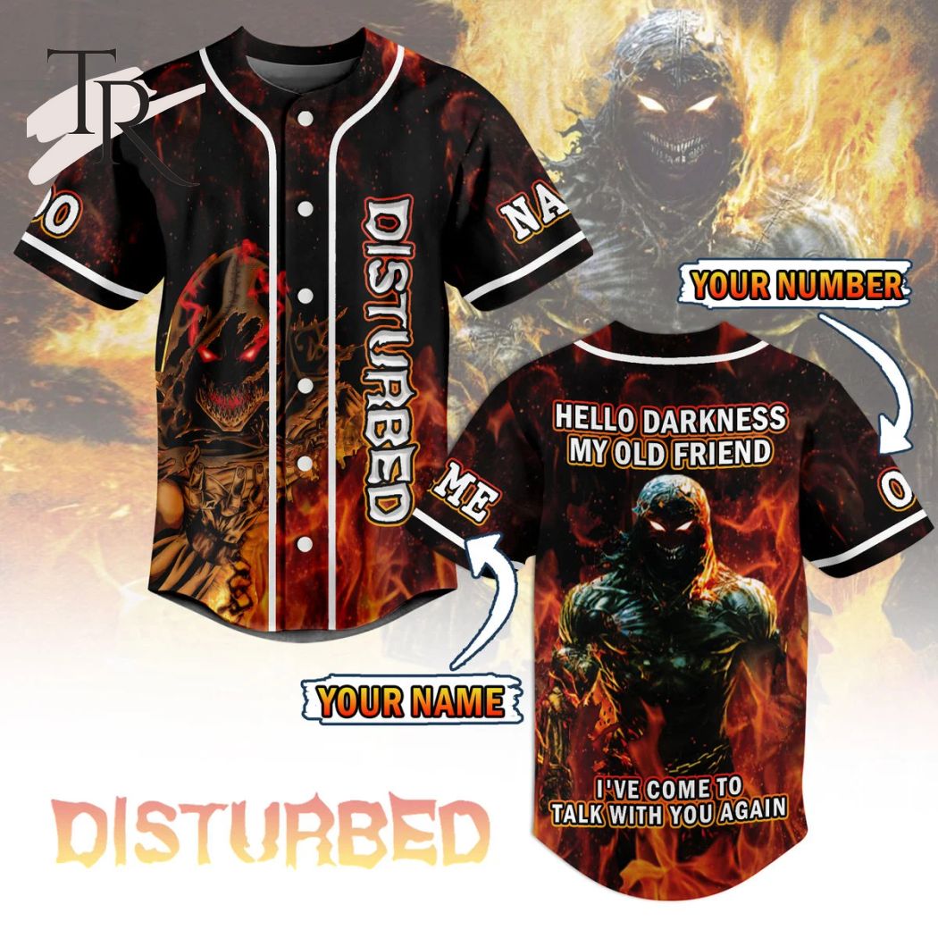 New The Sound Of Silence - Disturbed Custom Baseball Custom Jersey Fan Gift