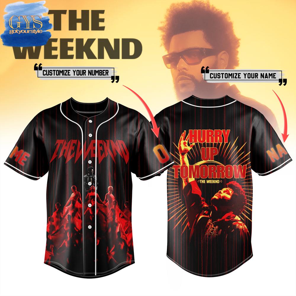 New The Weeknd Hurry Up Tomorrow Baseball Custom Jersey Fan Gift