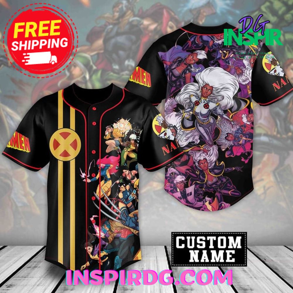 New The X-Men Storm Custom Baseball Custom Jersey Fan Gift
