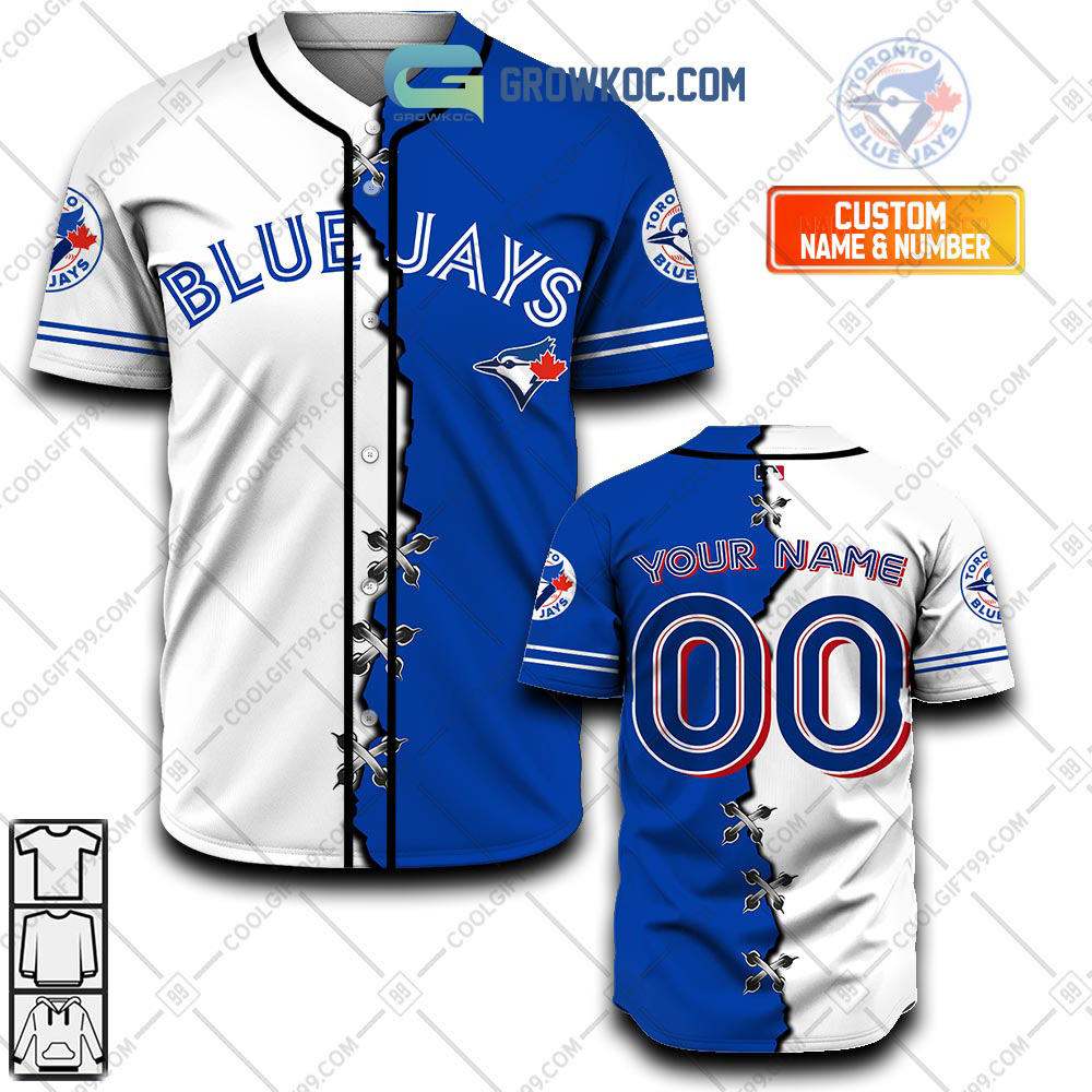 New Toronto Blue Jays MLB Personalized Mix Baseball Custom Jersey Fan Gift