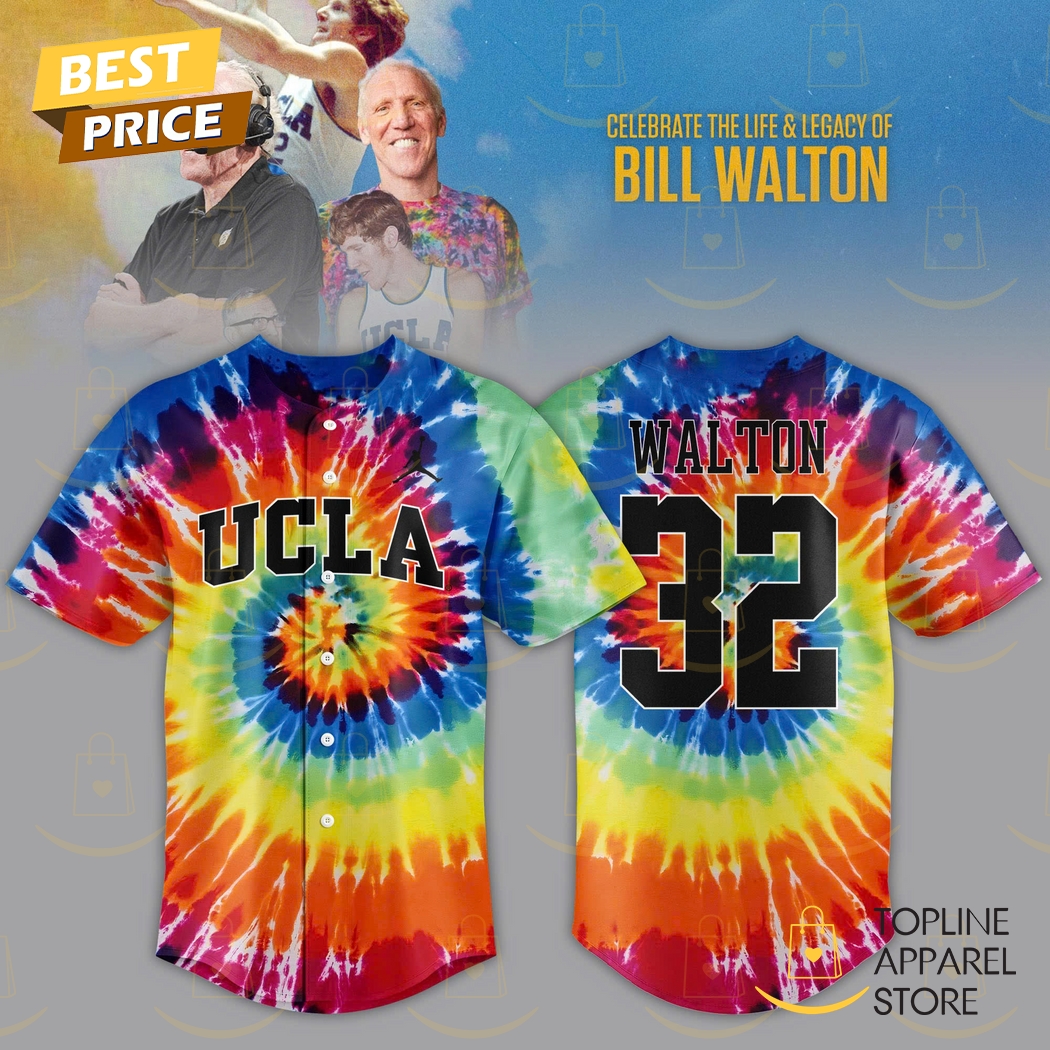New Ucla Honors The Late Bill Walton 32 Baseball Custom Jersey Fan Gift