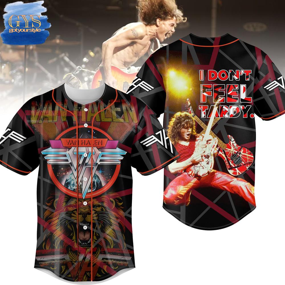 New Van Halen I Don't Feel Tardy Baseball Custom Jersey Fan Gift