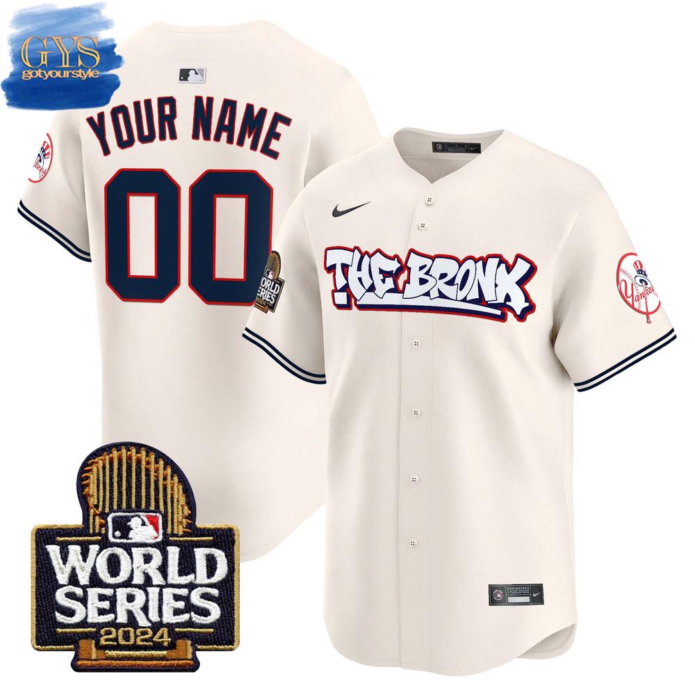 New Yankees The Bronx 2024 World Series Vapor Premier Custom Jersey Fan Gift