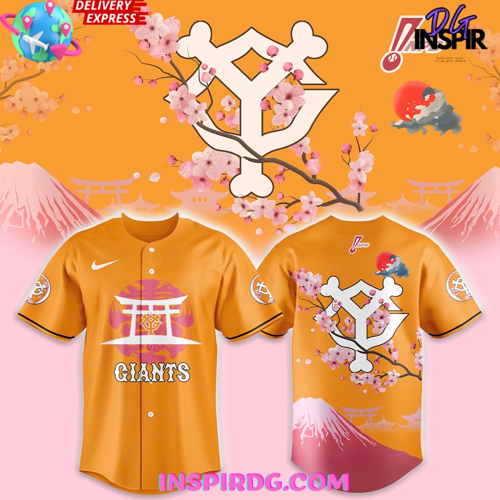 New Yomiuri Giants Fuji Mount 2025 Baseball Custom Jersey Fan Gift