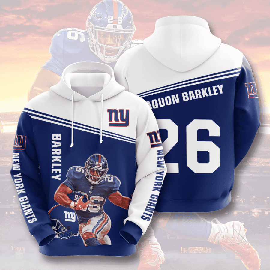 New York Giants Barkley 26 Hoodie  Zip Hoodie Version 1253