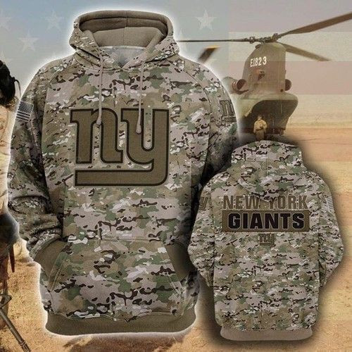New York Giants Camo Hoodie  Zip Hoodie