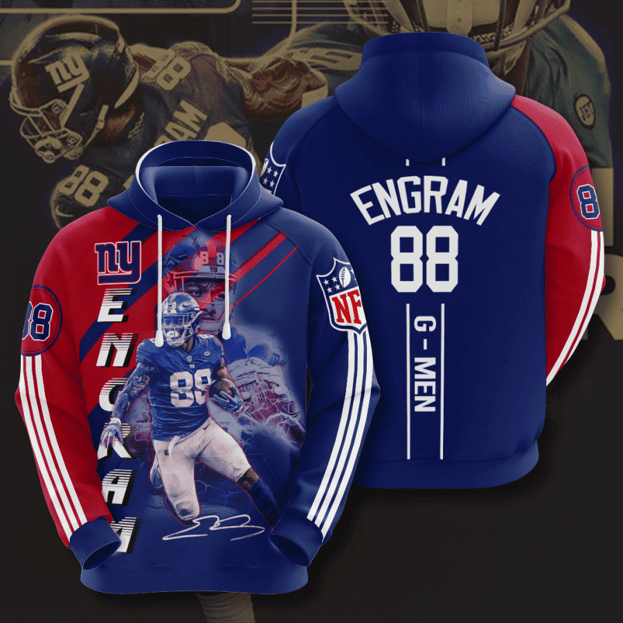 New York Giants Engram 88 Hoodie  Zip Hoodie Version 1177