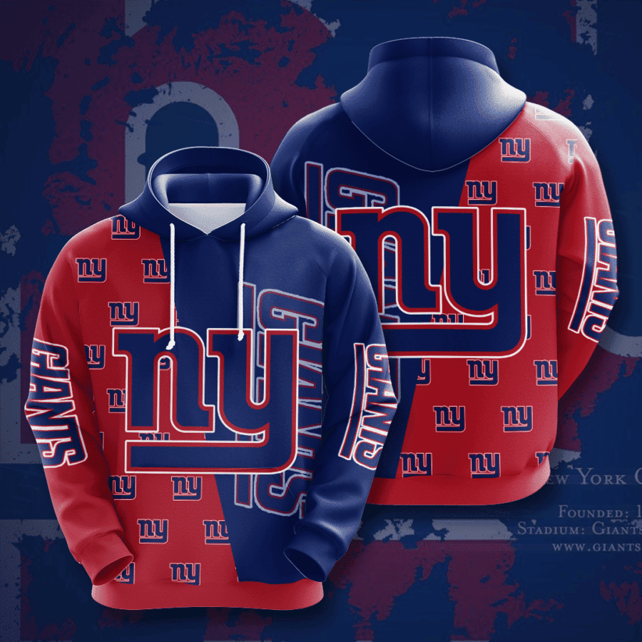 New York Giants Hoodie  Zip Hoodie Version 1173