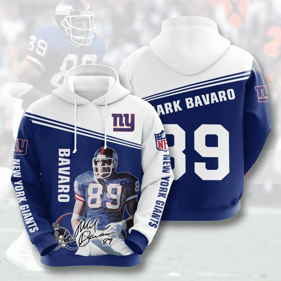 New York Giants Mark Bavaro 89 Hoodie Zip Hoodie