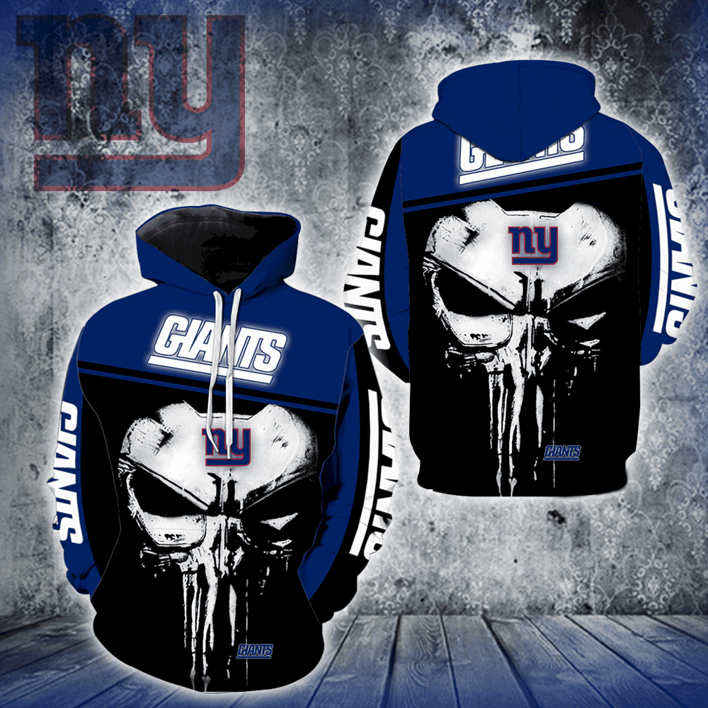 New York Giants Punisher Hoodie  Zip Hoodie
