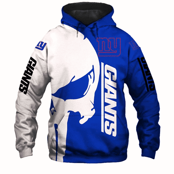 New York Giants Punisher NFL Unisex 3D Hoodie