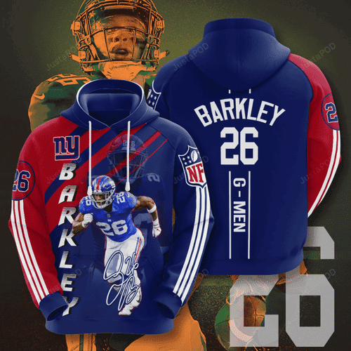 New York Giants SAQUON BARKLEY Hoodie Zip Hoodie