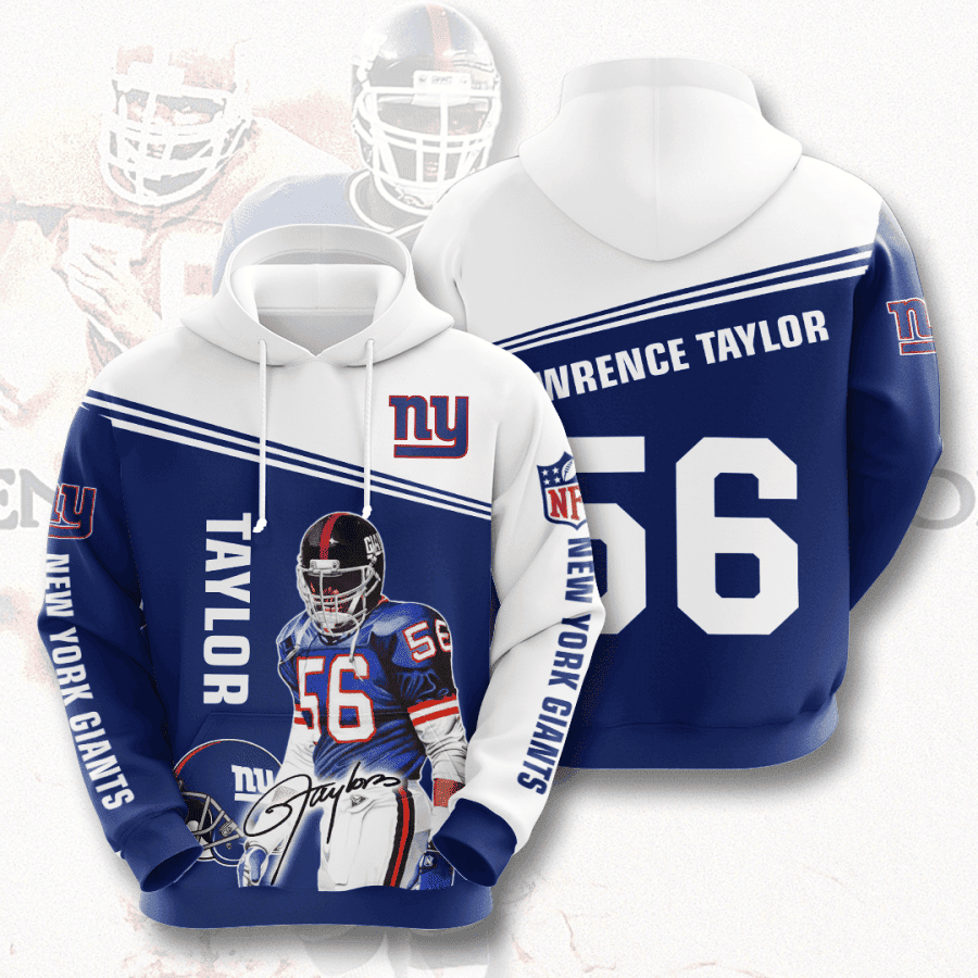 New York Giants Taylor 56 Hoodie  Zip Hoodie Version 1145