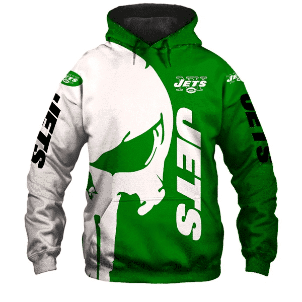 New York Jets Punisher NFL Unisex 3D Hoodie