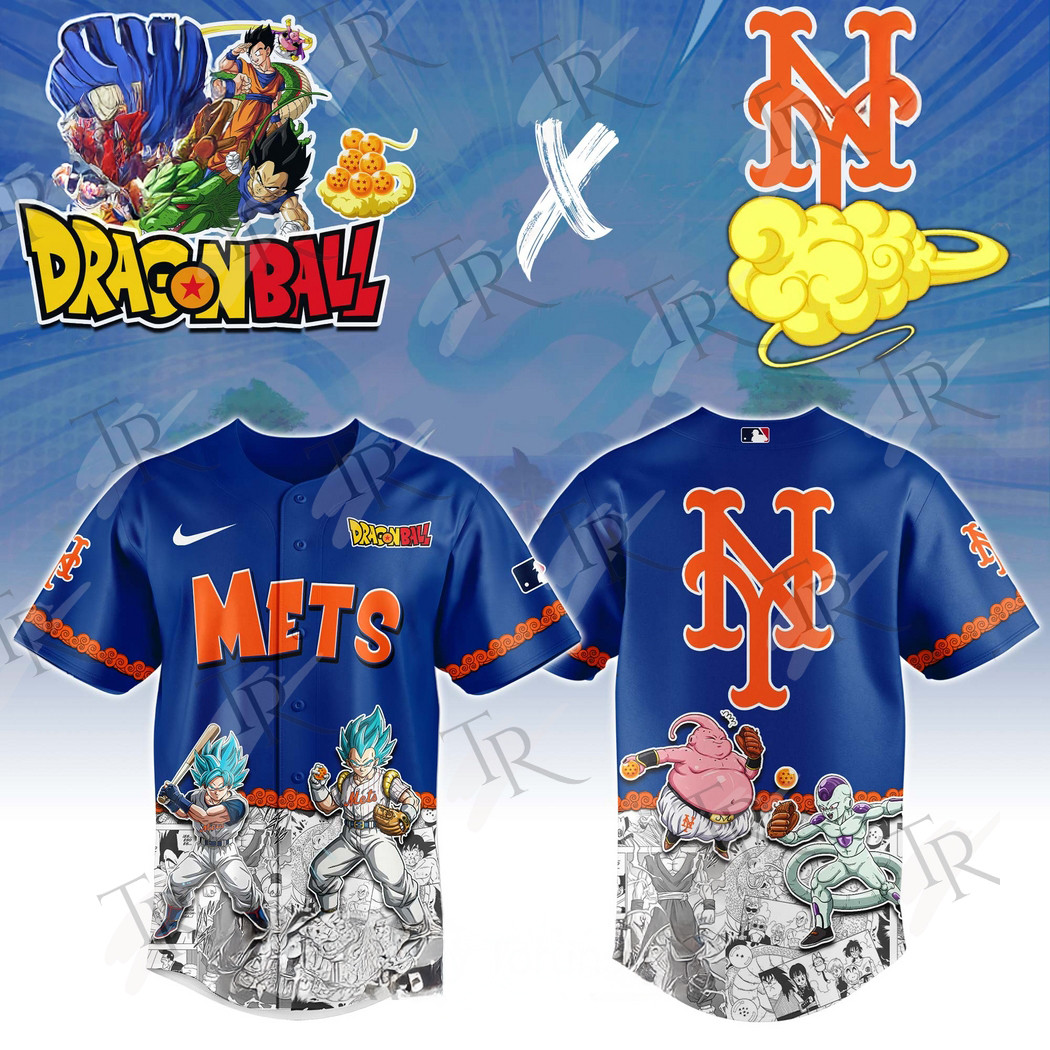 New York Mets Dragonball 2025 Special Baseball Jersey Baseball Coach Gift Ideas
