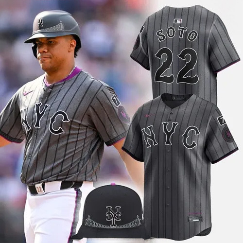 New York Mets Grey City Connect Baseball Jersey Gifts For Baseball Fans
