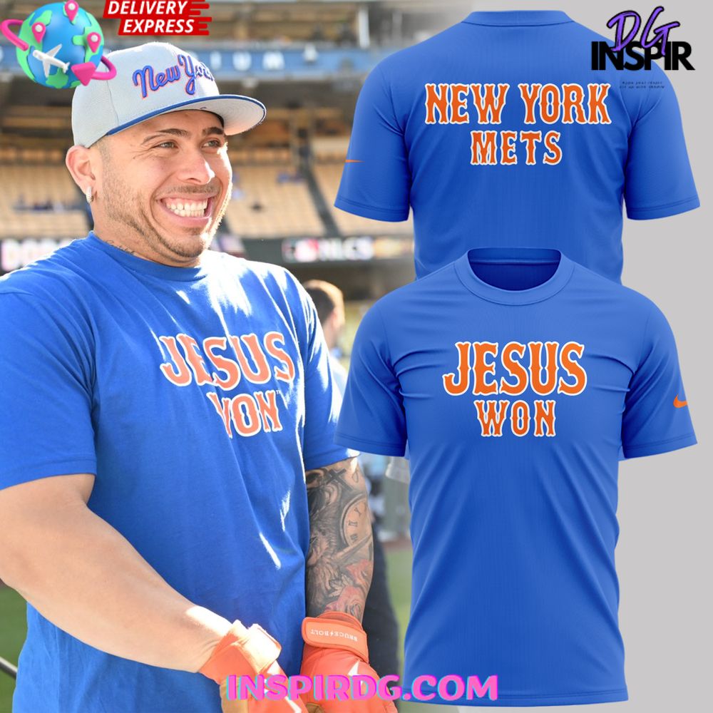 New York Mets Jesus Won 2025 T-Shirt Gift For Sport Music Fans
