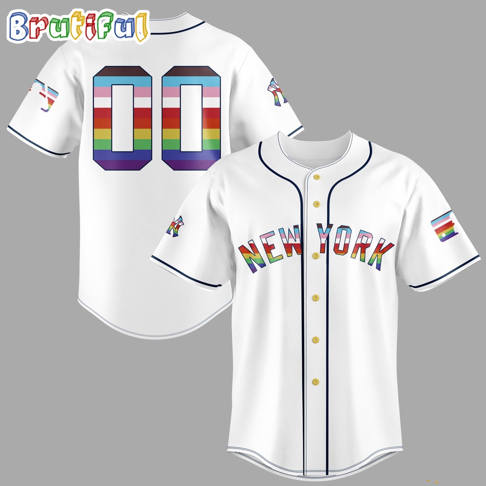New York Yankees LGBT Pride Month Custom Jersey Shirt
