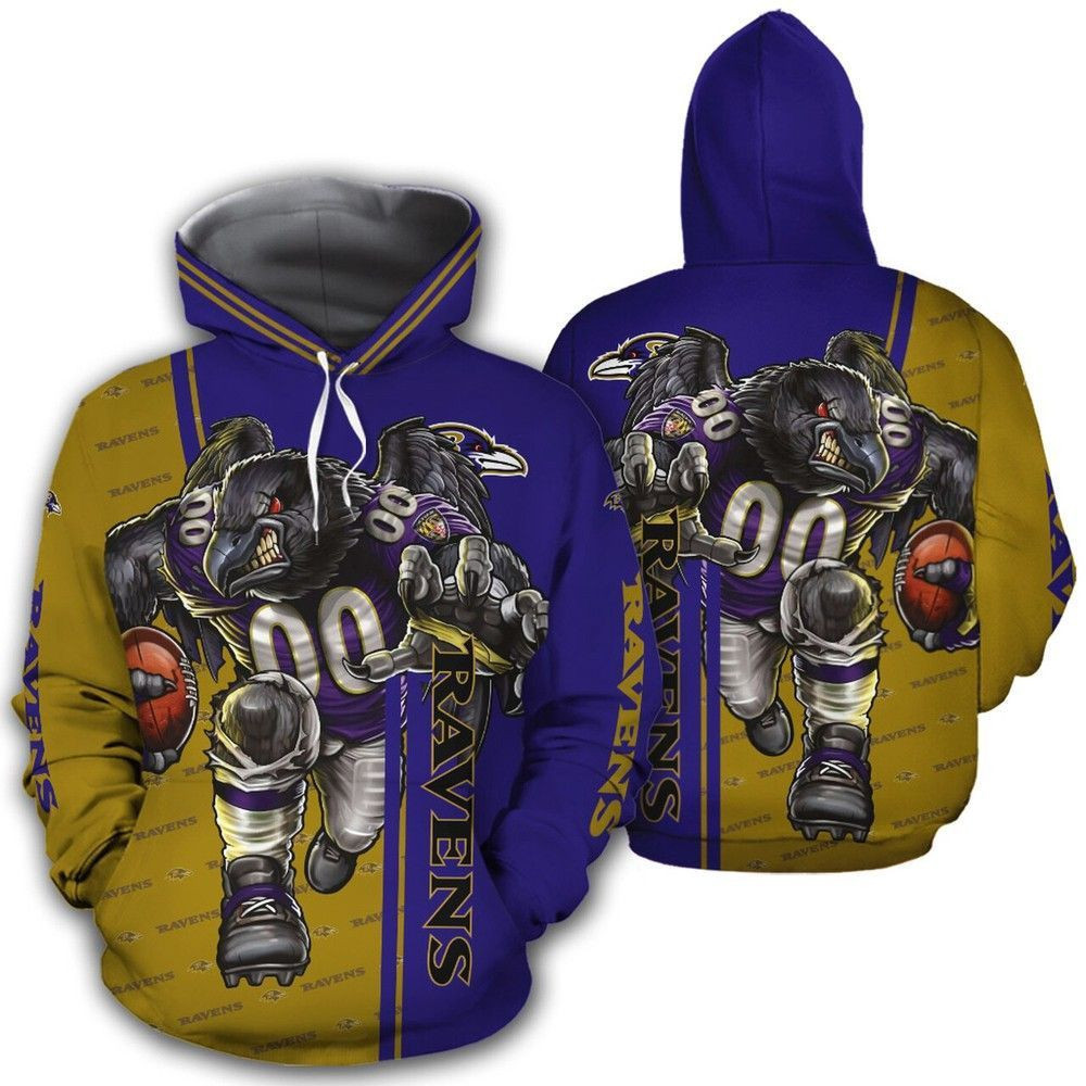 NFL Baltimore Ranves Hoodie  Zip Hoodie
